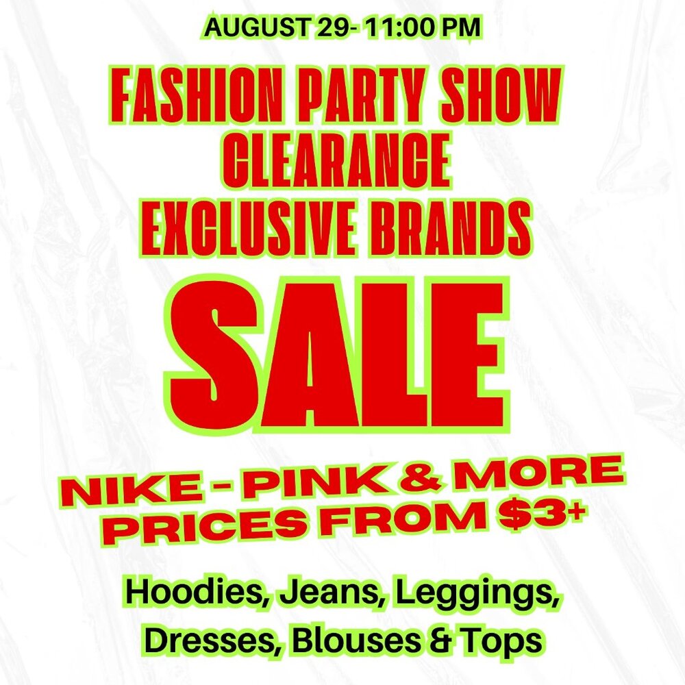 Mega Party Show - Discounts + Exclusive Styles